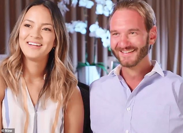 Motivational speaker Nick Vujicic, 36, (pictured with wife Kanae) was born without limbs who grew up to motivate people all over the world has shared his inspiring message after making all his dreams a reality