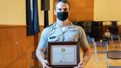 “Triumphant Failure” takes first place in The Citadel’s Corps-Wide Speaking Contest