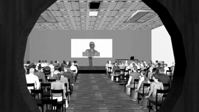 Men who are bad at public speaking can get help from a virtual clone